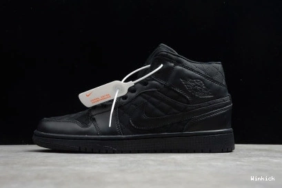 MID QUILTED AIR 1 JORDAN DB6078-001 BLACK 0922